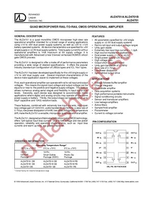 ALD4701BPBL datasheet  